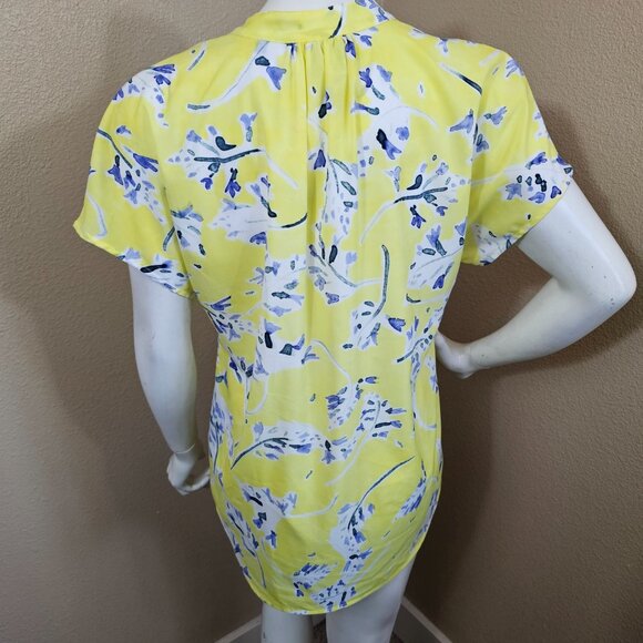 CABI #5213 Stevie Sunny Days Yellow Floral Blouse~Size S - Picture 6 of 10